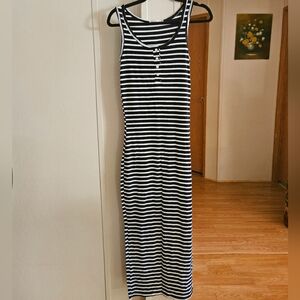 Heart & Hips Striped Maxi Dress